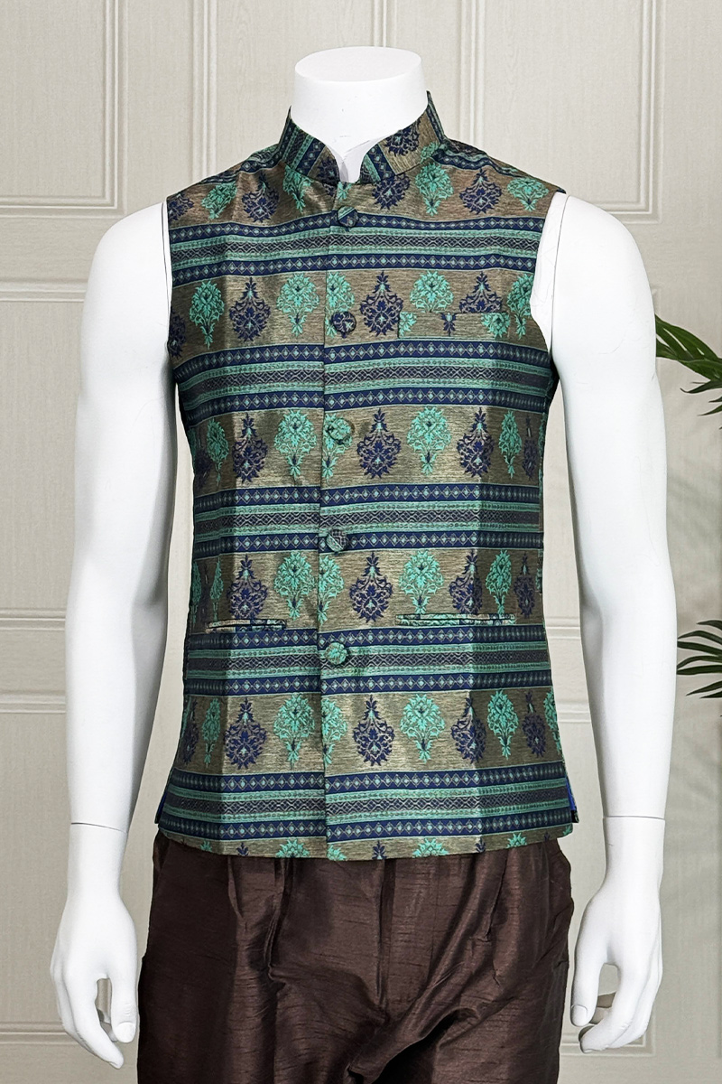 Teal & Electric Blue Vest