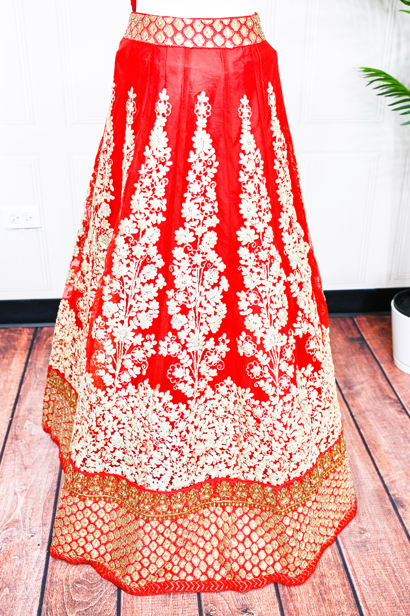 Red Lehenga Choli - Image 3