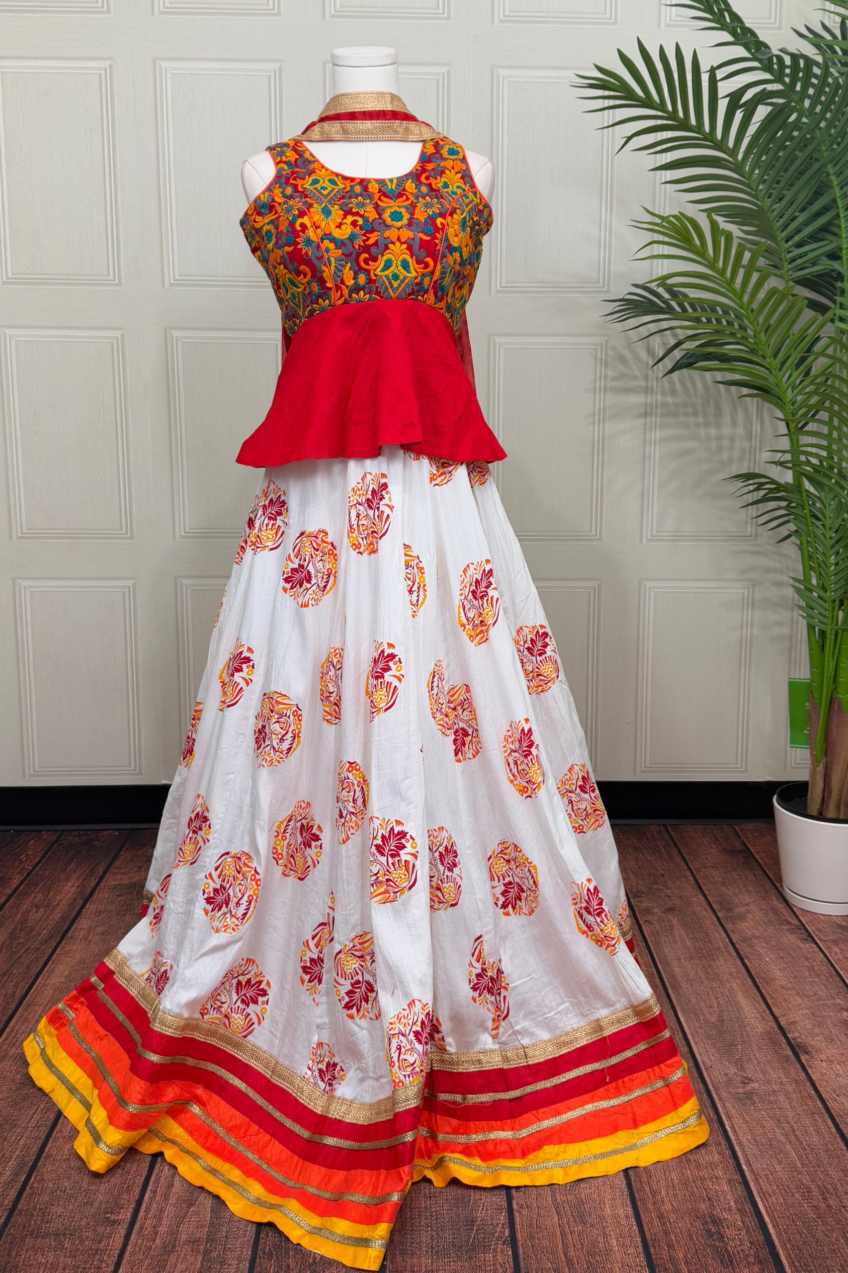 Peplum style Chaniya Choli