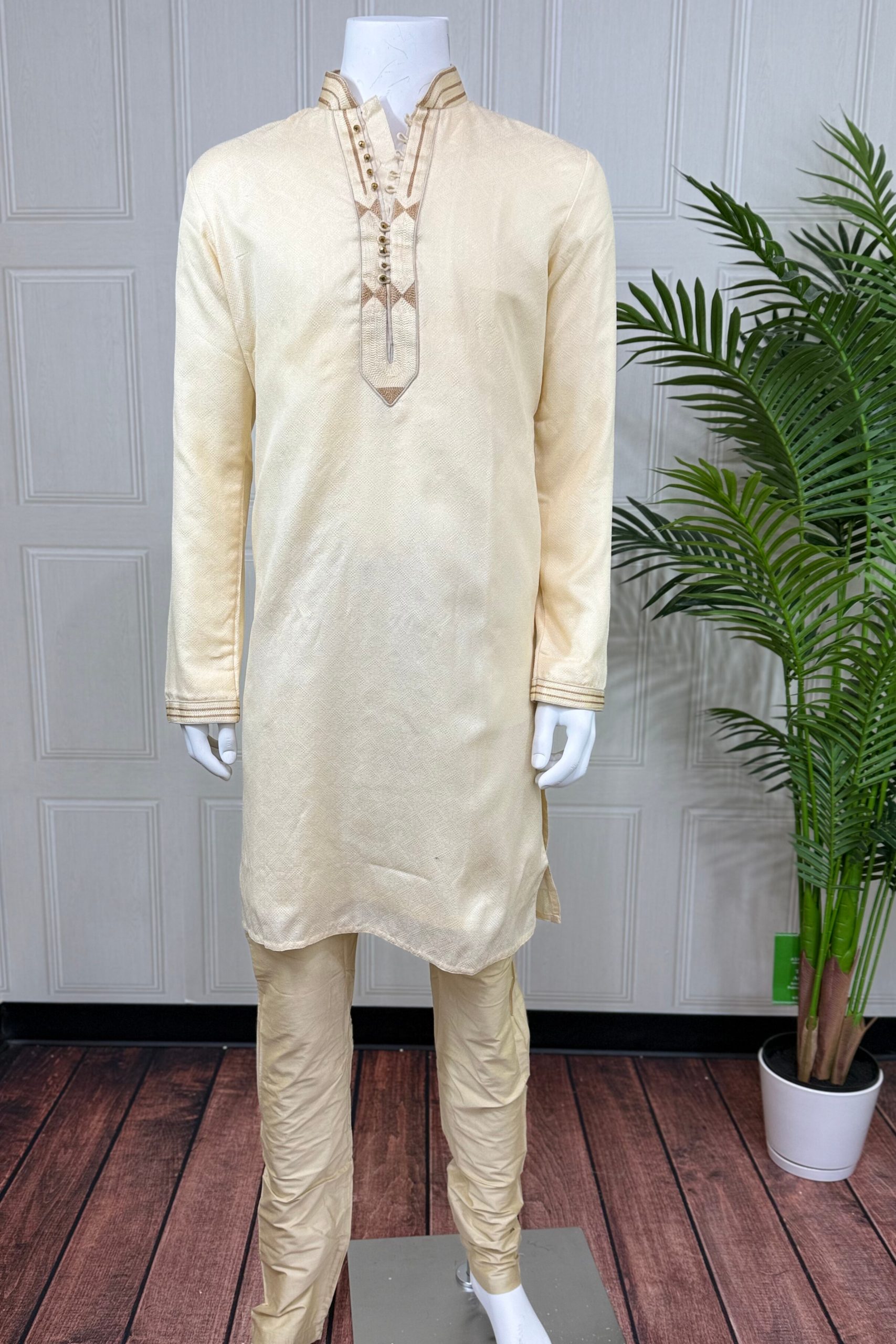 Cream Royale Kurta Set