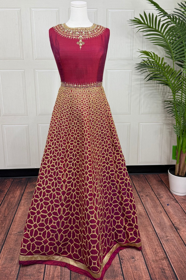 Magenta Bloom Anarkali