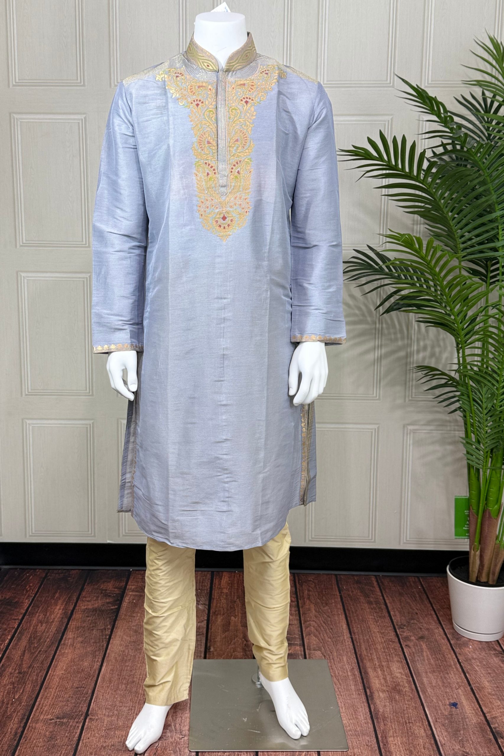 Powder Blue Royale Kurta Set